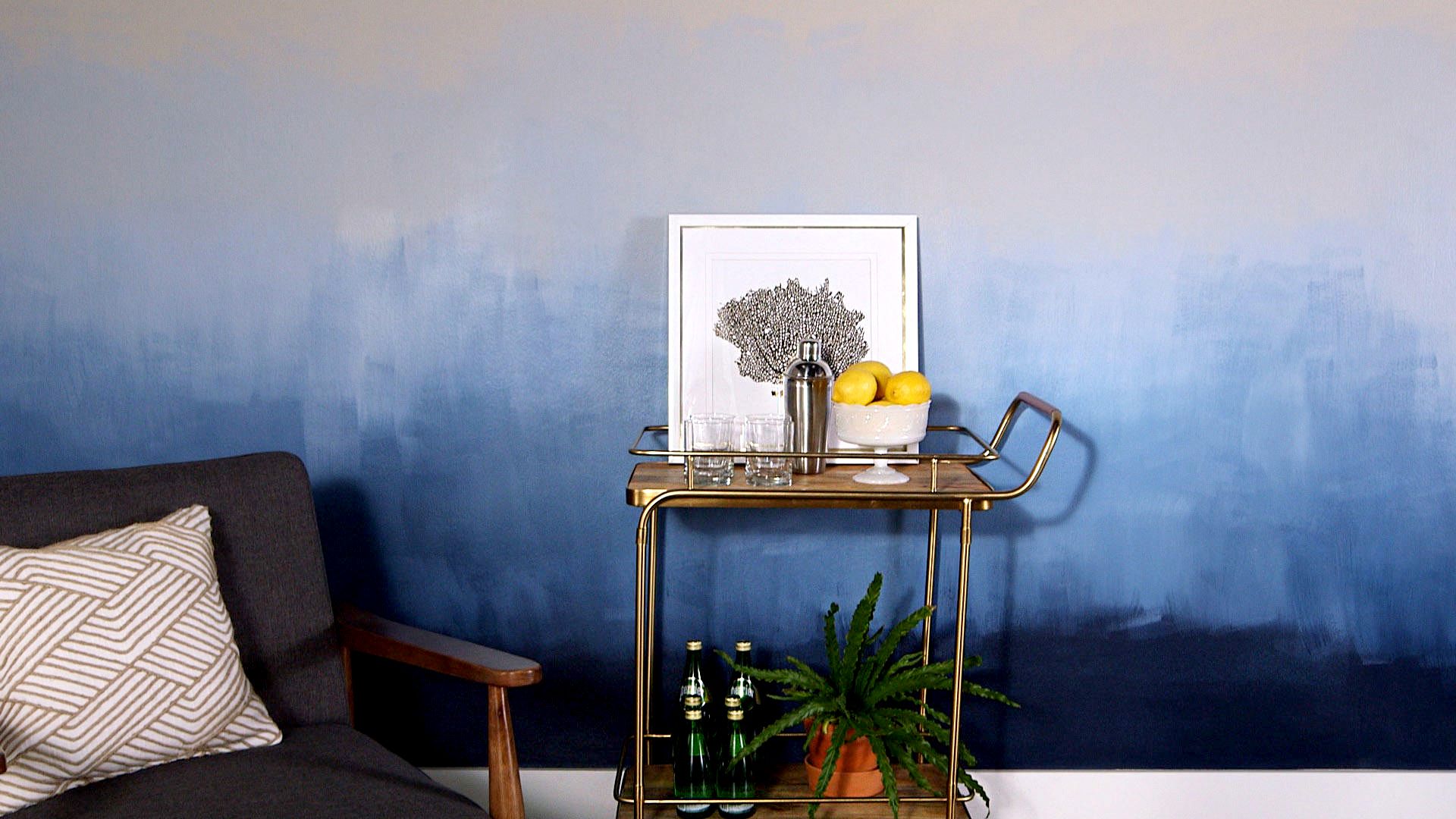 ombre wall paint art ideas