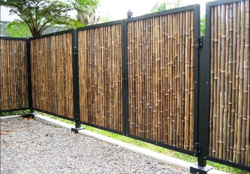 bamboo screening privacy fence