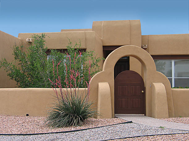 Mediterranean-style front fence