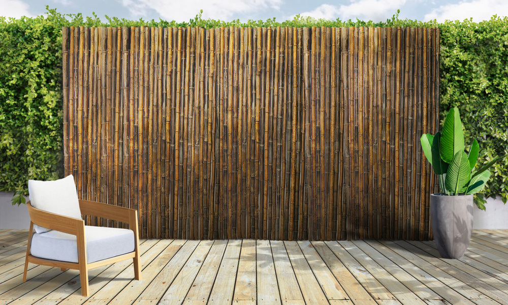 bamboo screening privacy fence