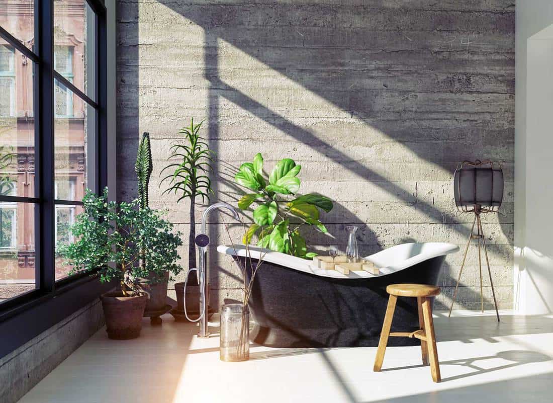 industrial theme bathroom ideas