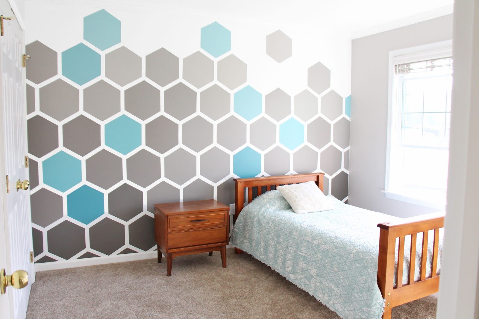 hexagon wall paint