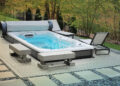 Above ground Swim Spa Landscaping Ideas