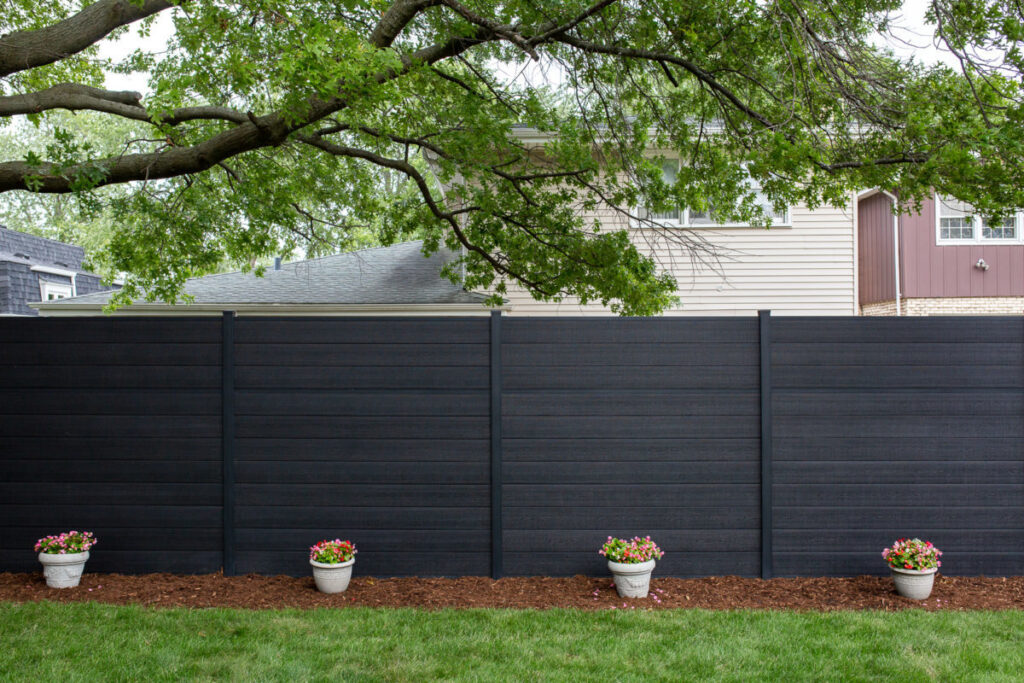 Black wood fence ideas