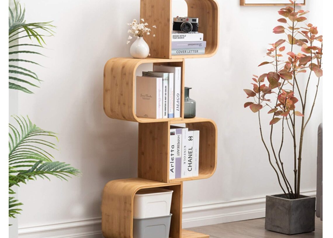 Bookshelf style bedside table