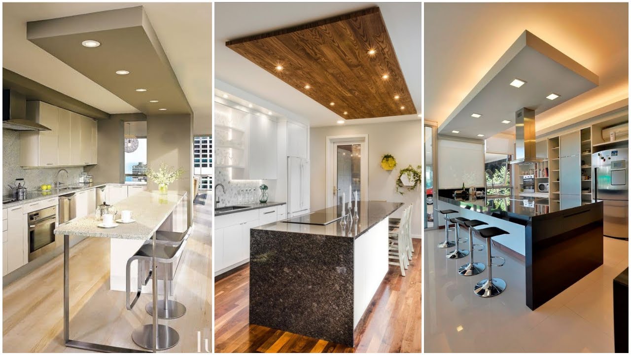 Ceiling in modern kitchen