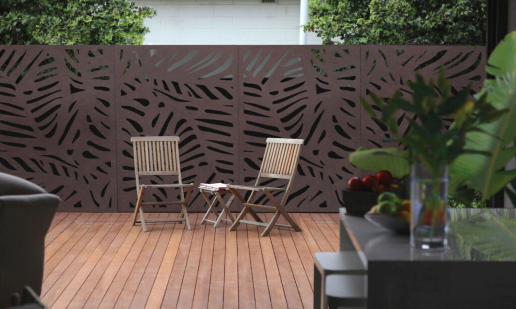 Corten Steel Partitions Screening Ideas To Block Out Neighbours