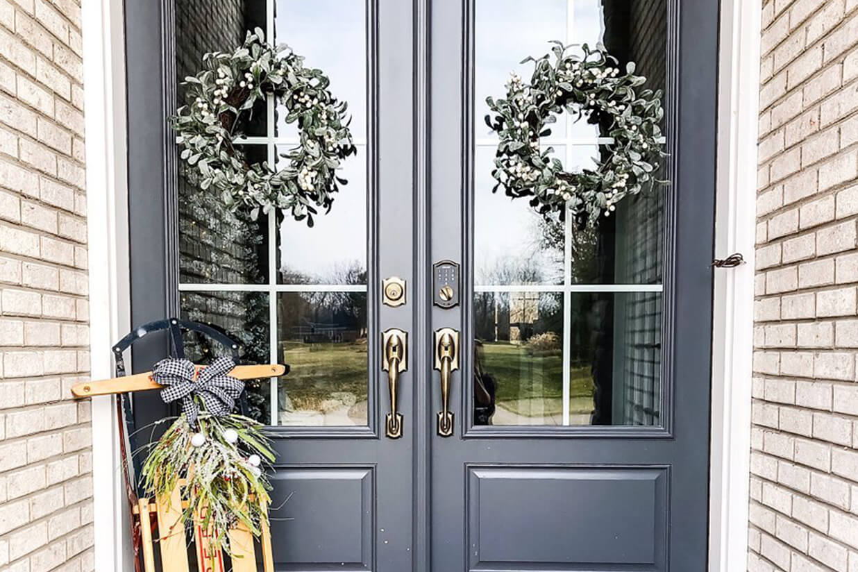 Crisp-Black Color Front Door