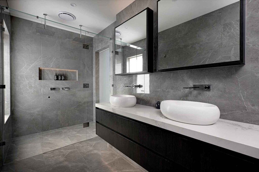 Grey bathroom