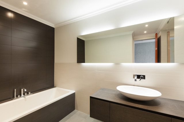 Modern LED Strip Lights in bathroom