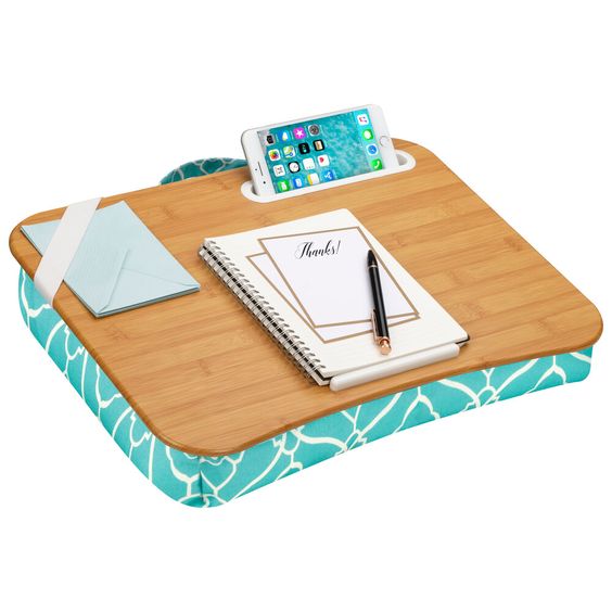 Padded lap desk for storage