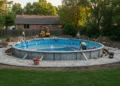 winter Pool install
