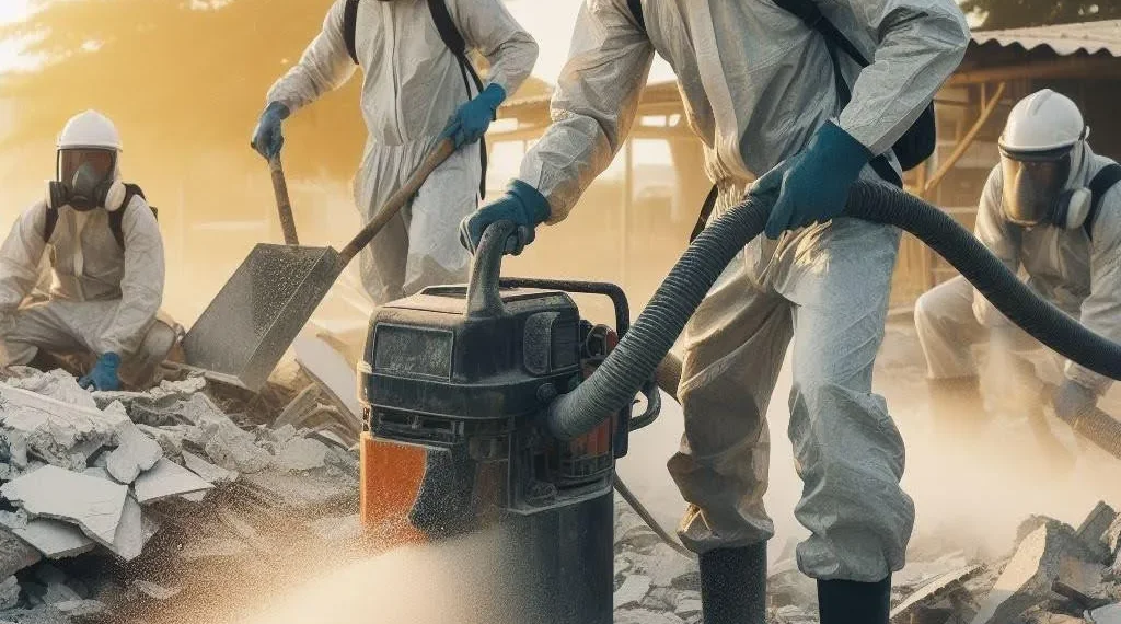 People removing Asbestos