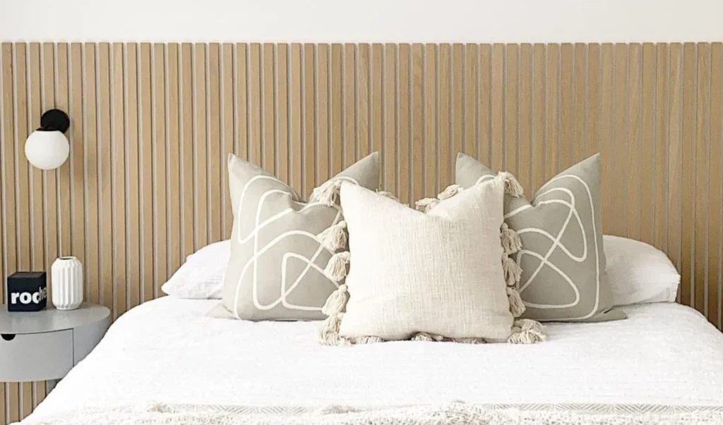 Replace headboard with wood slat