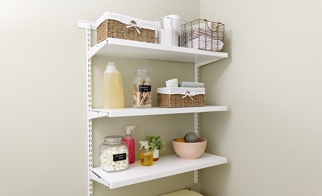 Small Racks in Laundry Room