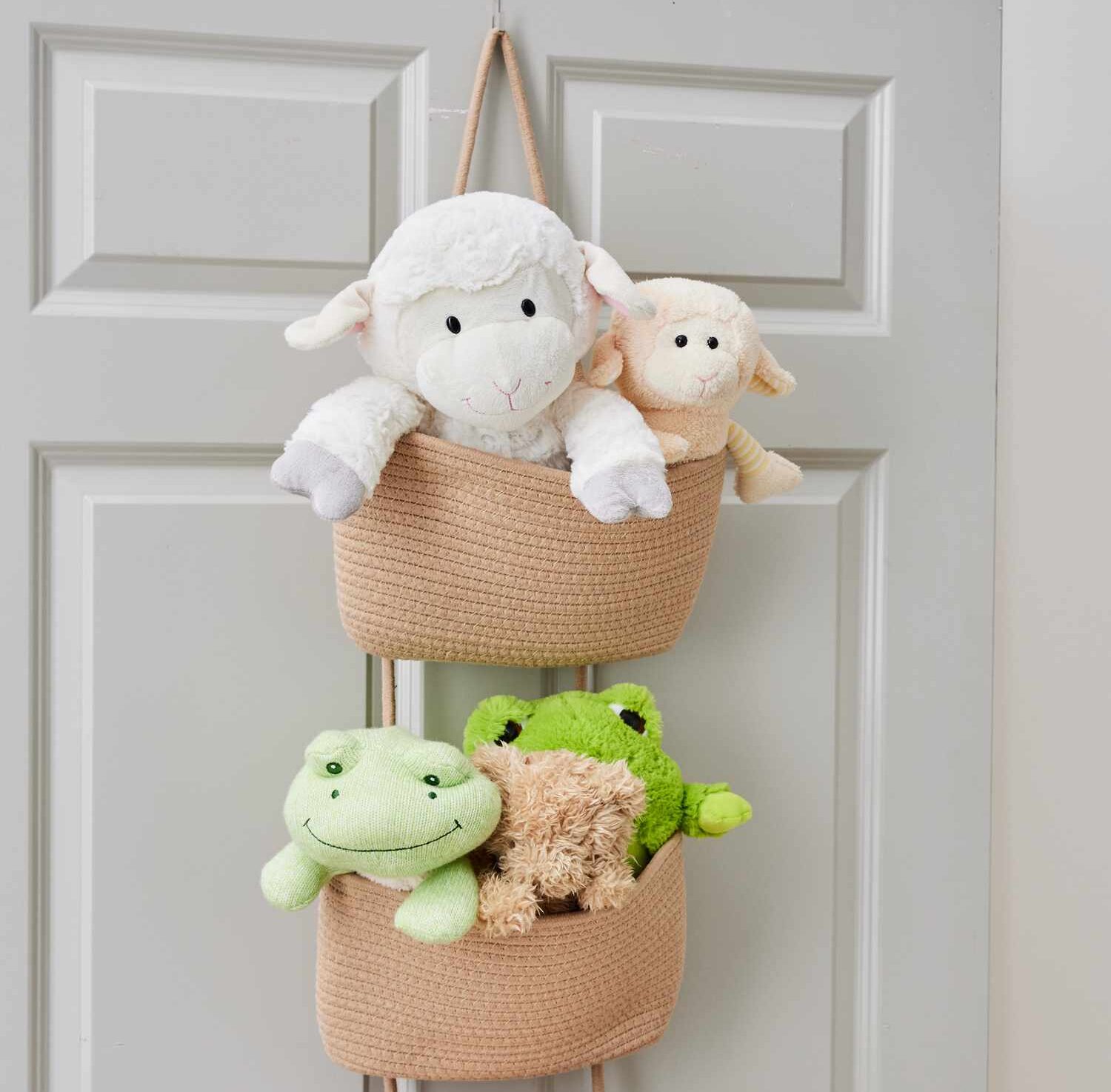 Stylish hanging baskets Toy storage ideas