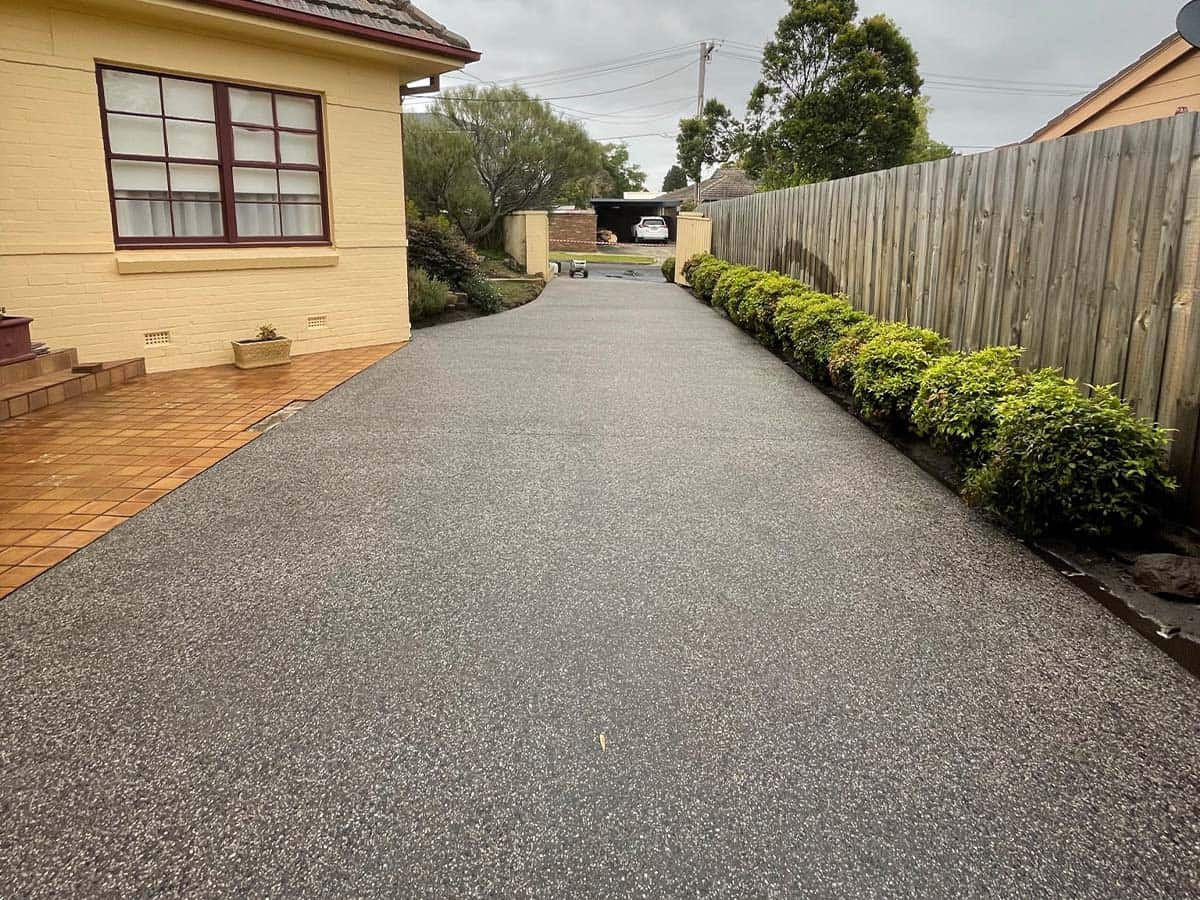 Textured Aggregate in driveway