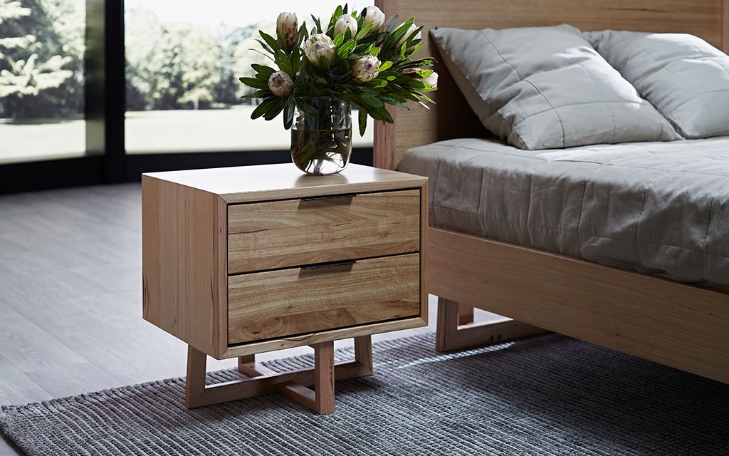 Timber bedside table