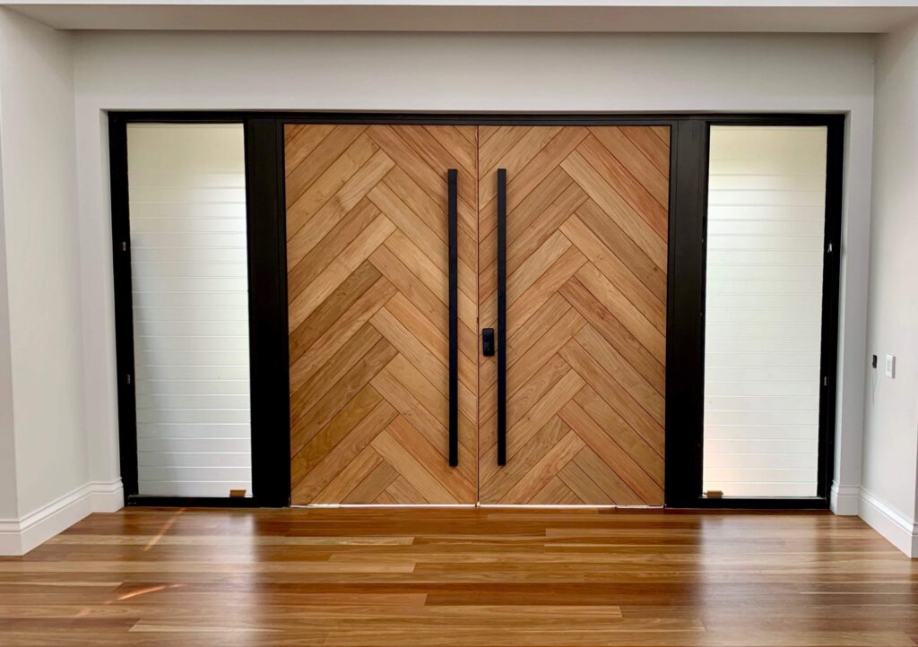 Timber front door material