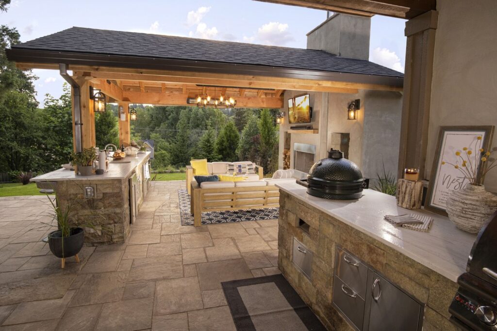 Tuscan outdoor kitchen ideas