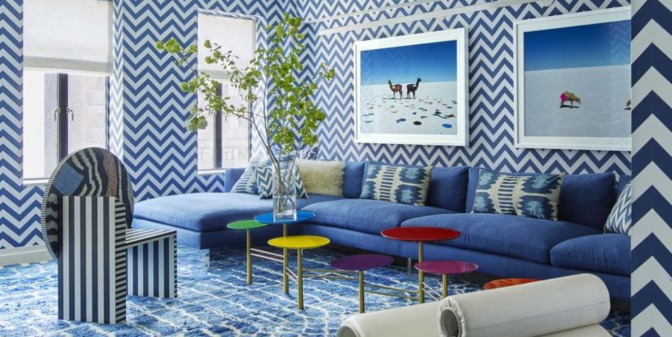 Wallpaper modern living room