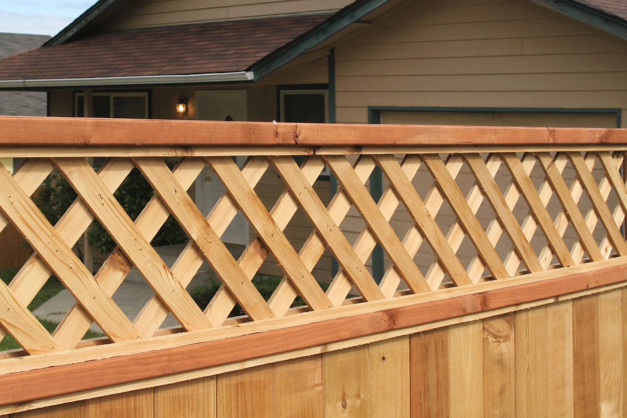 Wooden frame fence extension