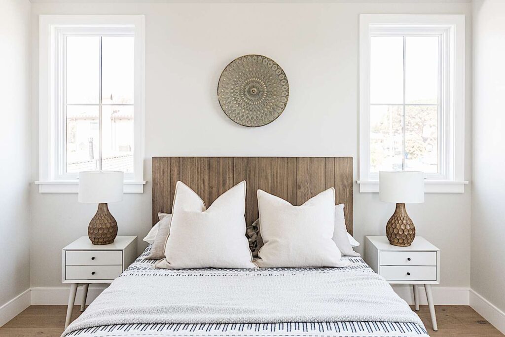 Wooden headboard