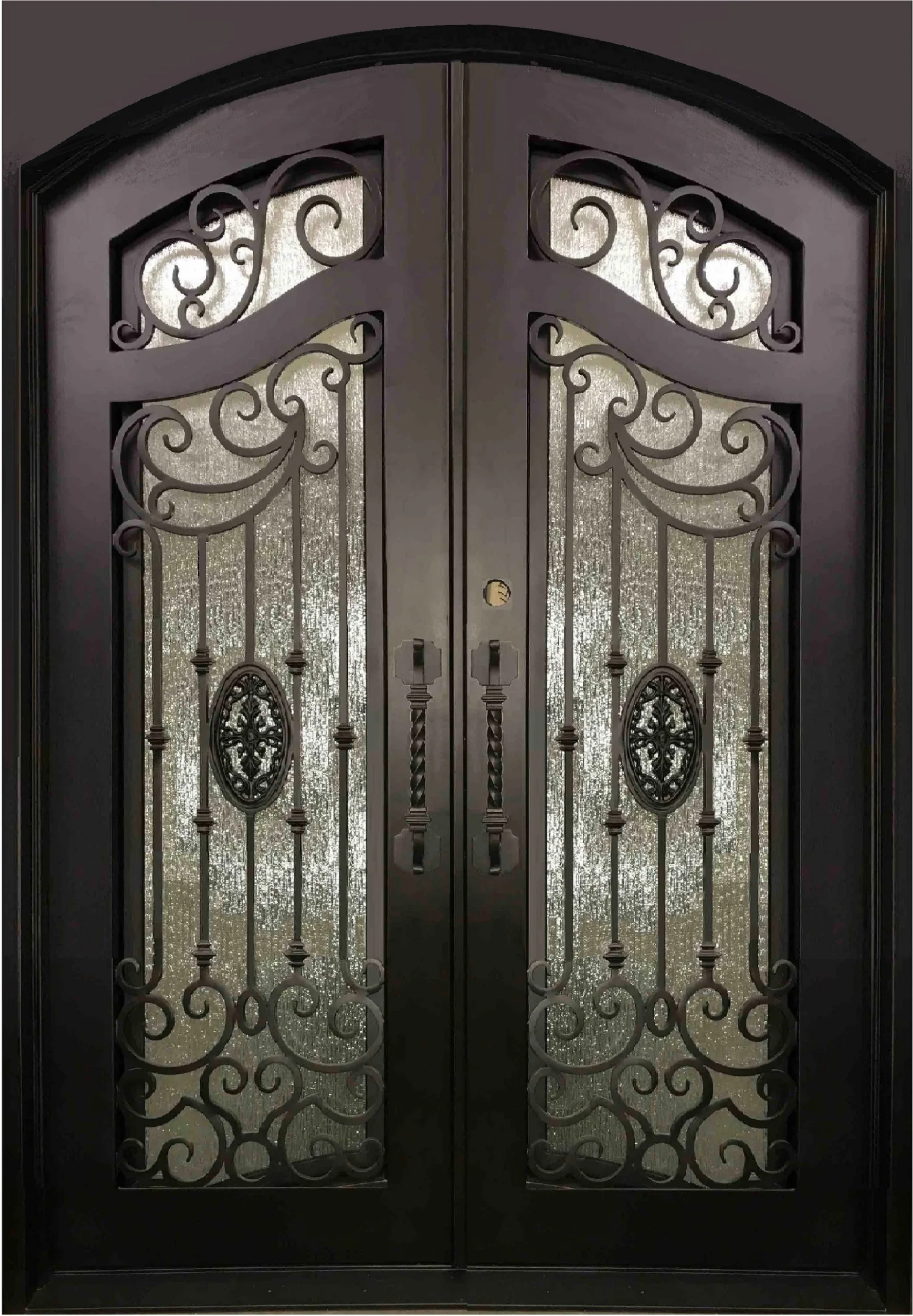 Wrought Iron Glass Front Doors