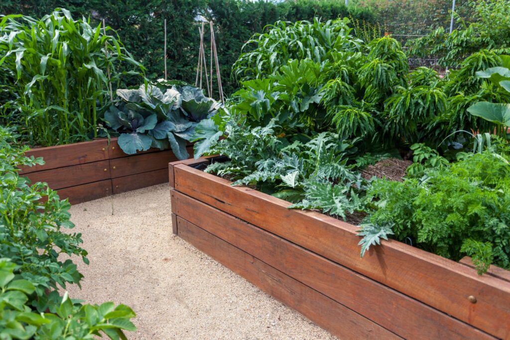 bottom of fence gap ideas with garden beds