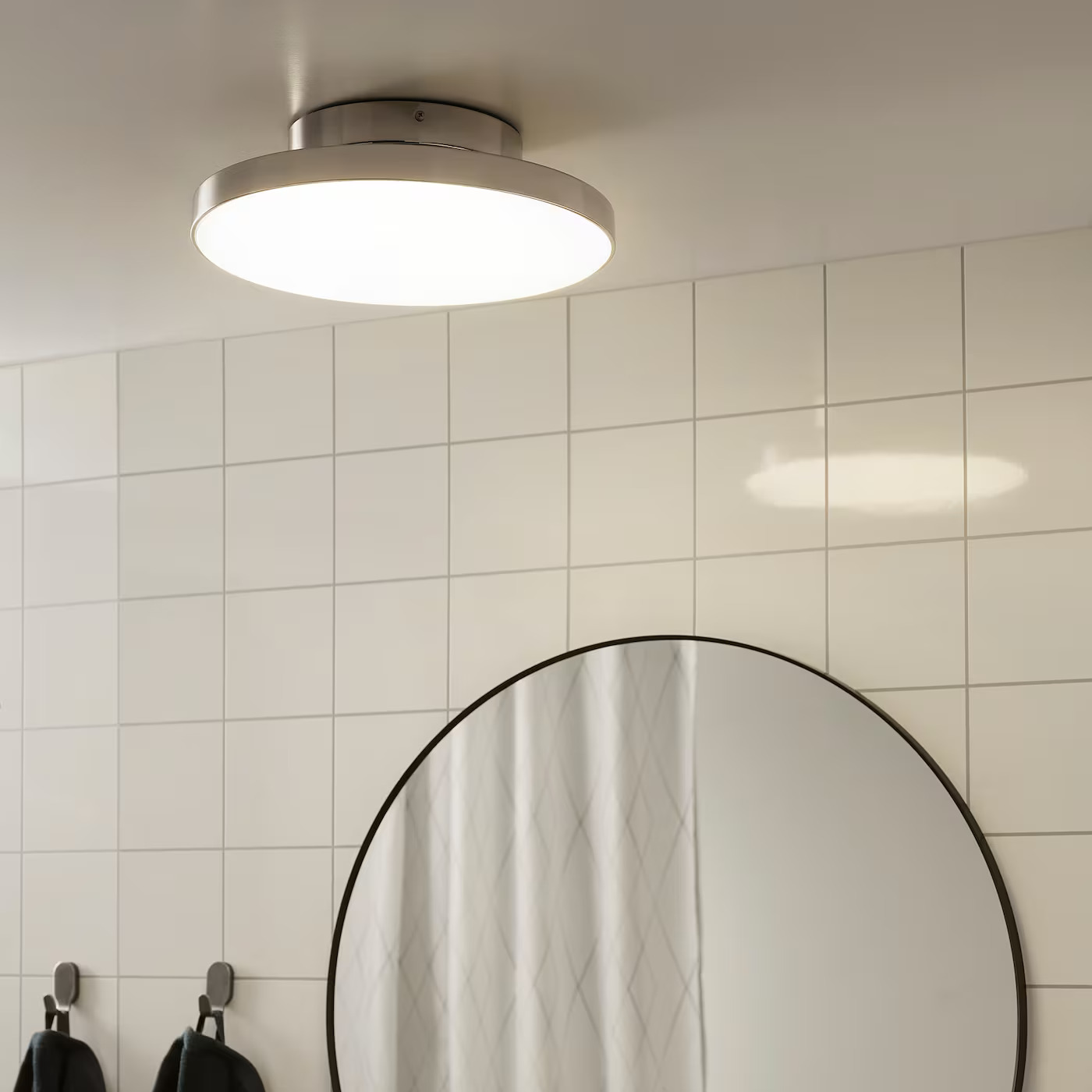 ceiling light in bathroom