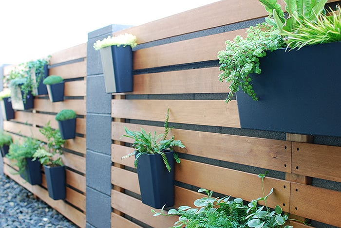 garden slat wall panel