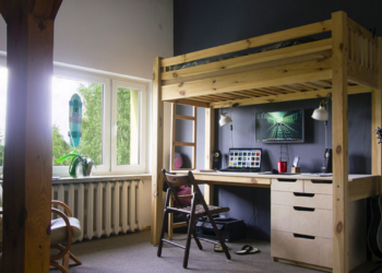 loft bed with desk australia