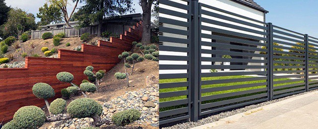modern fence ideas