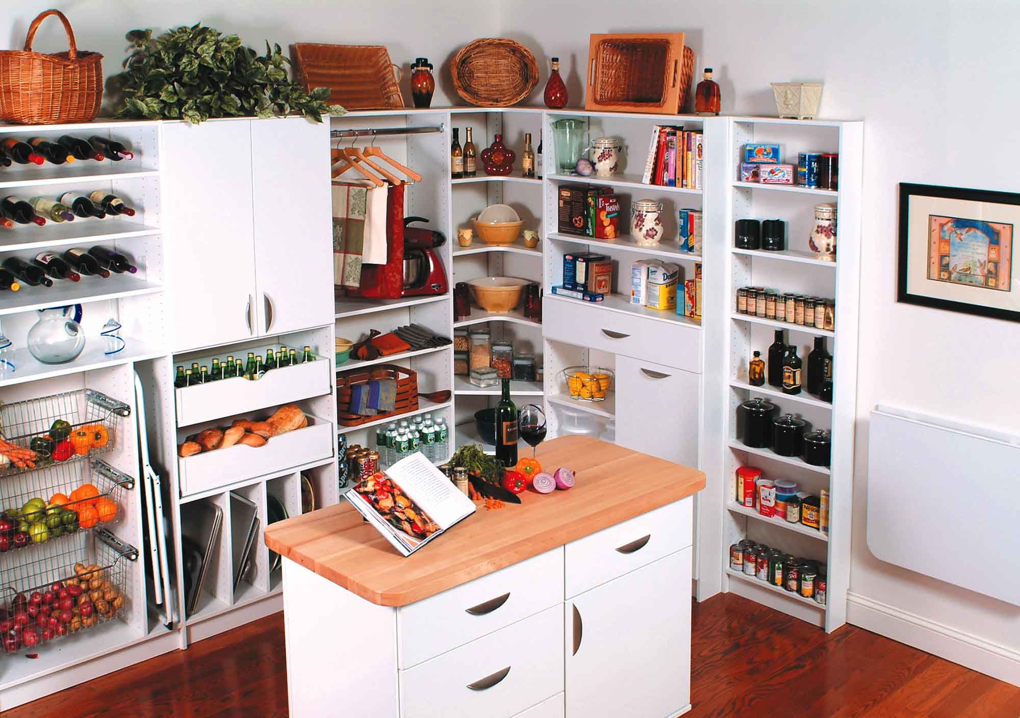 pantry in a kitchen- small kitchen ideas