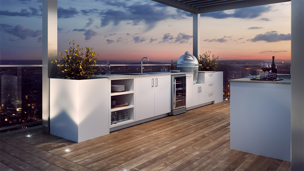 rooftop outdoor kitchen ideas